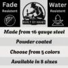 Personalized Woodworking Metal Sign Carpenter Shop Wall Decor Personalized woodworking metal sign in 16 gauge steel for carpenter shop wall decor, custom workshop plaque and woodworker gift art.