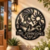 Custom Kokopelli Flute Player Metal Sign Personalized Name Southwest Wall Art Custom Kokopelli flute player metal sign in 16 gauge steel with personalized name for Southwest wall decor, home, garden, cabin, and gift art.