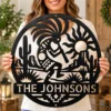 Custom Kokopelli Flute Player Metal Sign Personalized Name Southwest Wall Art Custom Kokopelli flute player metal sign in 16 gauge steel with personalized name for Southwest wall decor, home, garden, cabin, and gift art.