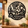 Custom Kokopelli Flute Player Metal Sign Personalized Name Southwest Wall Art Custom Kokopelli flute player metal sign in 16 gauge steel with personalized name for Southwest wall decor, home, garden, cabin, and gift art.
