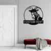 Custom Goat Metal Sign Personalized Name Farmhouse Wall Art Animal Decor Gift Custom goat metal sign in 16 gauge steel with personalized name for farmhouse wall decor, barn, ranch, garden, and goat lover gift art.