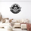 Personalized Pirate Metal Sign Custom Name Nautical Coastal Wall Art Decor Gift Personalized pirate metal sign in 16 gauge steel with custom name for nautical wall decor, beach house, home bar, coastal cabin and gift art.
