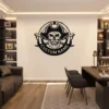 Personalized Pirate Metal Sign Custom Name Nautical Coastal Wall Art Decor Gift Personalized pirate metal sign in 16 gauge steel with custom name for nautical wall decor, beach house, home bar, coastal cabin and gift art.