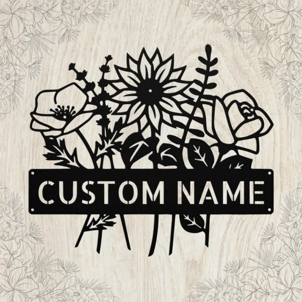 Personalized Couple Giraffe Metal Sign Custom Name Safari Nursery Wall Art (copy) Personalized couple giraffe metal sign in 16 gauge steel with custom name for safari nursery wall decor, kids room, wildlife home and baby shower gift.