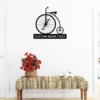 Personalized Penny Farthing Bicycle Metal Sign Custom Name Vintage Bike Wall Art Personalized Penny Farthing bicycle metal sign in 16 gauge steel with custom name for vintage bike wall decor, garage, workshop, and cycling gift.