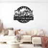 Personalized Woodland Creatures Sign Custom Name Forest Nursery Decor Personalized woodland creatures sign in 16 gauge steel with custom name for forest nursery wall decor, kids room, playroom, cabin and gift art.