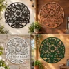 Personalized Floral Bouquet Metal Sign Custom Name Garden Office Decor Gift Personalized floral bouquet metal sign in 16 gauge steel with custom name for garden, office and home wall decor, floral art and gift idea.