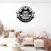 Personalized Pirate Metal Sign Custom Name Nautical Coastal Wall Art Decor Gift Personalized pirate metal sign in 16 gauge steel with custom name for nautical wall decor, beach house, home bar, coastal cabin and gift art.