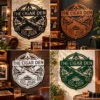Custom Cigar Metal Sign Personalized Name Cigar Lounge Smoking Wall Art Gift Custom cigar metal sign in 16 gauge steel with personalized name for cigar lounge wall decor, home bar, smoking room, man cave and cigar lover gift.