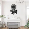 Custom Sunflower Metal Sign Personalized Name Flower Garden Wall Art Decor Gift Custom sunflower metal sign in 16 gauge steel with personalized name for flower garden wall decor, farmhouse, patio, porch, and garden gift art.