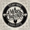 Custom Merry Christmas Metal Sign Personalized Family Name Holiday Wall Decor Custom Merry Christmas metal sign in 16 gauge steel with personalized family name for Christmas wall decor, porch, entryway, fireplace and holiday gift.
