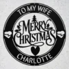 Custom Merry Christmas Metal Sign Personalized Family Name Holiday Wall Decor Custom Merry Christmas metal sign in 16 gauge steel with personalized family name for Christmas wall decor, porch, entryway, fireplace and holiday gift.
