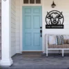 Custom Highland Cow Metal Sign Personalized Name Farmhouse Wall Art Decor Gift Custom Highland cow metal sign in 16 gauge steel with personalized name for farmhouse wall decor, barn, ranch, country home, cattle lover and gift art.