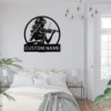 Custom Violin Player Metal Sign Personalized Name Music Studio Wall Art Gift Custom violin player metal sign in 16 gauge steel with personalized name for music studio wall decor, violinist, practice room and musician gift.