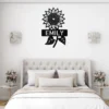 Custom Sunflower Metal Sign Personalized Name Flower Garden Wall Art Decor Gift Custom sunflower metal sign in 16 gauge steel with personalized name for flower garden wall decor, farmhouse, patio, porch, and garden gift art.