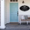 Custom House Address Metal Sign Personalized House Number Wall Art Plaque Gift Custom house address metal sign in 16 gauge steel with personalized house number for front door, porch, gate, fence and housewarming gift decor.