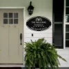 Custom House Address Metal Sign Personalized House Number Wall Art Plaque Gift Custom house address metal sign in 16 gauge steel with personalized house number for front door, porch, gate, fence and housewarming gift decor.