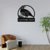 Custom Quail Metal Sign Personalized Name Bird Hunter Gift Farmhouse Wall Art Custom quail metal sign in 16 gauge steel with personalized name for bird hunter wall decor, farmhouse, cabin, barn, garage and outdoor gift art.