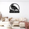 Custom Quail Metal Sign Personalized Name Bird Hunter Gift Farmhouse Wall Art Custom quail metal sign in 16 gauge steel with personalized name for bird hunter wall decor, farmhouse, cabin, barn, garage and outdoor gift art.
