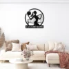 Custom Volleyball Metal Sign Personalized Name Volleyball Coach Sport Gift Custom volleyball metal sign in 16 gauge steel with personalized name for volleyball coach wall decor, player bedroom, gym, team room and sports gift.