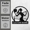 Custom Volleyball Metal Sign Personalized Name Volleyball Coach Sport Gift Custom volleyball metal sign in 16 gauge steel with personalized name for volleyball coach wall decor, player bedroom, gym, team room and sports gift.