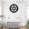 Personalized Messianic Jew Metal Sign Custom Grafted In Star Of David Wall Decor Personalized Messianic metal sign with Grafted In Star of David design and custom name for faith wall decor, home, prayer room, office and gift.
