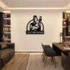 Custom Plumber Metal Sign Personalized Name Plumbing Professional Office Art Gift Custom plumber metal sign in 16 gauge steel with personalized name for plumbing office wall decor, workshop, garage, business and professional gift.