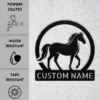 Custom Walking Horse Metal Sign Personalized Tennessee Gaited Horse Wall Decor Custom walking horse metal sign in 16 gauge steel with personalized horse name for Tennessee gaited horse wall decor, barn, stable, ranch and equestrian gift.