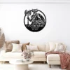 Custom Viking warrior metal sign in 16 gauge steel with personalized name for Norse wall decor, Viking fan, man cave, cabin, workshop and gift art.