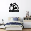 Custom Cheerleader Metal Sign Personalized Name Cheer Team Wall Art Decor Gift Custom cheerleader metal sign in 16 gauge steel with personalized name for cheer team wall decor, cheerleader bedroom, gym, studio and gift art.