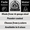 Custom Pizza Oven Metal Sign Personalized Name Outdoor Kitchen Wall Art Gift Custom pizza oven metal sign in 16 gauge steel with personalized name for outdoor kitchen wall decor, pizza oven, patio, restaurant and gift art.