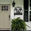 Custom Highland Cow Metal Sign Personalized Name Farmhouse Wall Art Decor Gift Custom Highland cow metal sign in 16 gauge steel with personalized name for farmhouse wall decor, barn, ranch, country home, cattle lover and gift art.