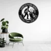 Custom Sanitation Worker Man Metal Sign Custom Garbage Truck Plaque Office Personalized male sanitation worker metal sign in 16 gauge steel with custom name and garbage truck design for waste management office decor and gift.