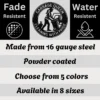 Custom Sanitation Worker Lady Metal Sign Custom Garbage Truck Plaque Decor Custom female sanitation worker metal sign in 16 gauge steel with custom name and garbage truck design for waste management wall decor and gift.