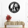 Custom Sanitation Worker Lady Metal Sign Custom Garbage Truck Plaque Decor Custom female sanitation worker metal sign in 16 gauge steel with custom name and garbage truck design for waste management wall decor and gift.