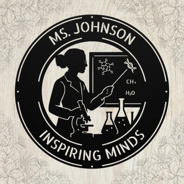 Custom Ms Literature Teacher Metal Sign Personalized English Classroom Wall Art (copy) Custom Ms Literature Teacher metal sign in 16 gauge steel with personalized name for English classroom wall decor, library, teacher office and gift.