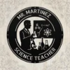 Custom Mr Science Teacher Metal Sign Personalized Science Lab Classroom Decor Custom Mr Science Teacher metal sign in 16 gauge steel with personalized name for science classroom wall decor, laboratory, teacher office and gift.