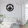 Personalized USA Air Force metal sign in 16 gauge steel with custom veteran name, rank and unit for military wall decor, pilot office, garage and gift.