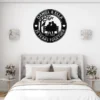 Custom Years Together Metal Sign Personalized Anniversary Wedding Date Wall Decor Custom years together metal sign in 16 gauge steel with personalized names and wedding date for anniversary wall decor, couple gift and home art.
