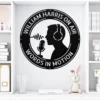 Personalized Podcaster Metal Sign Custom Recording Studio Name Sign Mic Wall Art Personalized podcaster metal sign in 16 gauge steel with custom recording studio name and microphone design for podcast room, studio, office and gift.