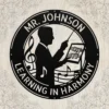 Personalized Mr Music Teacher metal sign in 16 gauge steel with custom name for band director classroom wall decor, music room, studio and teacher gift.