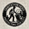 il_fullxfull.7552659691_ndx0 Custom Sanitation Worker Man Metal Sign Custom Garbage Truck Plaque Office