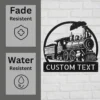 il_fullxfull.8461027807_7u72 Custom Train Metal Sign Personalized Railroad Plaque Name Locomotive Railway Art