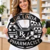 Personalized Pharmacist Metal Sign Custom Name Pharmacy Office Wall Decor Gift Personalized pharmacist metal sign in 16 gauge steel with custom name for pharmacy office wall decor, medical clinic, study room and pharmacist gift.