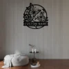 Custom butterflies metal sign with personalized name, butterfly wall decor and garden art, perfect for gardens, patios, nature lovers and unique gifts.