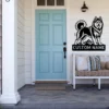 Custom Siberian Husky Metal Sign Personalized Dog Wall Art Decor Gift Custom Siberian Husky metal sign with personalized dog name and Husky silhouette, unique dog wall art and pet decor gift for Siberian Husky owners and lovers.