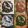 Custom Australasian Robin Metal Sign Personalized Bird Wall Decor Art Custom Australasian Robin metal sign with personalized name, detailed bird wall decor and nature art, perfect for gardens, bird lovers and wildlife enthusiasts.