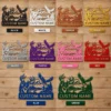 Custom Fly Fishing Metal Sign Deer Eagle Name Plaque Man Cave Cabin Wall Decor Custom fly fishing metal sign with personalized name, fisherman wall art and outdoor fishing decor for anglers, cabins, lake houses and fishing gifts.