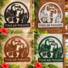 Custom Toucan Birds Metal Sign Personalized Tropical Wall Decor Garden Art Custom toucan birds metal sign with personalized name, tropical bird wall decor and garden art, perfect for outdoor spaces, bird lovers and tropical décor.