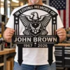 Custom Us Air Force Metal Stake Sign Personalized Military Garden Yard Decor Custom US Air Force metal stake sign personalized with name and service details, military garden yard decor for Air Force veterans, Airmen and families.